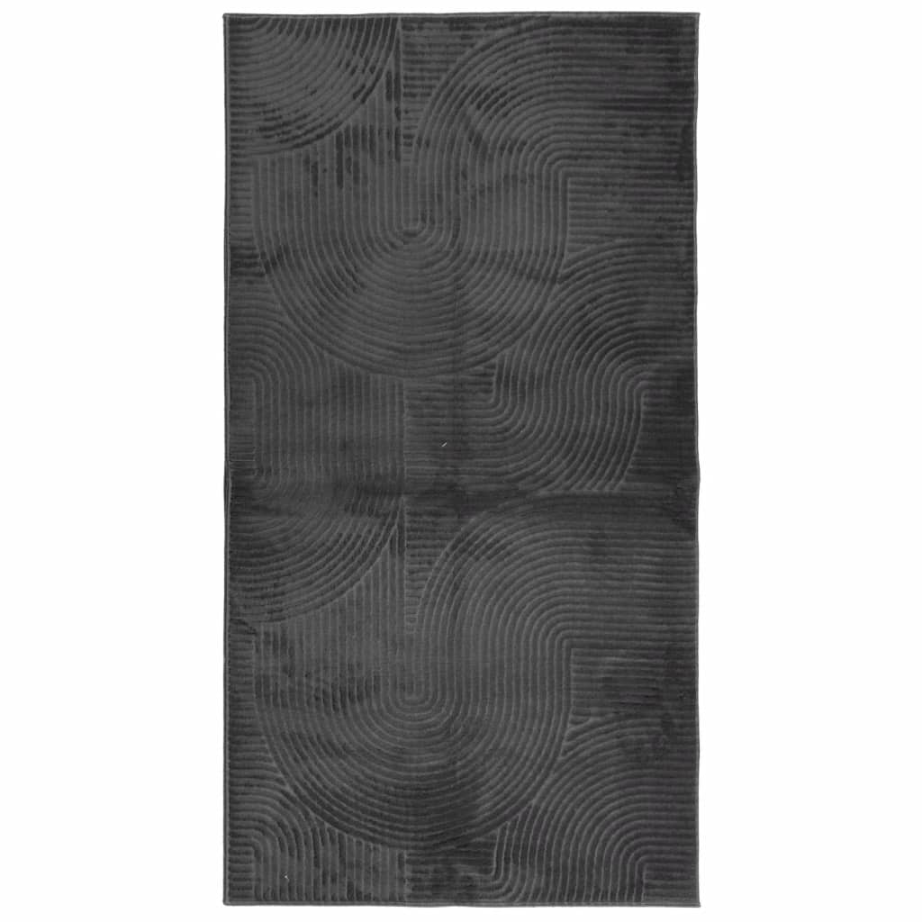 Vidaxl Rug Iza Low -Pile Scandinavian 80x150 cm Anthracite