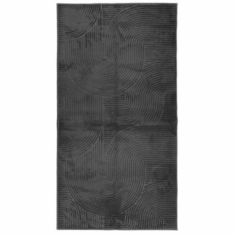 Vidaxl vloerkleed iza laagpolig scandinavisch 80x150 cm antraciet