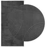 Vidaxl Rug Iza Low -Bile Scandinavian 100x200 cm Anthracite