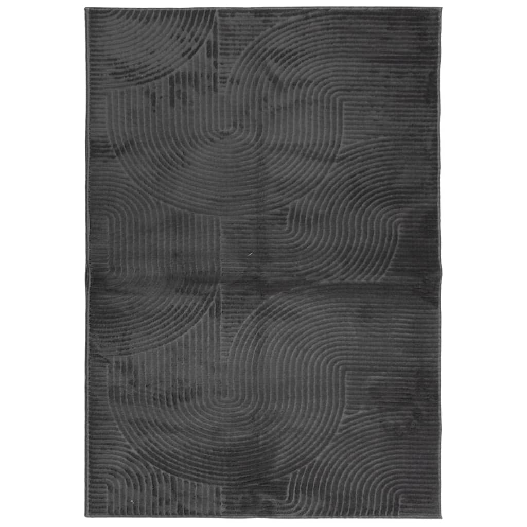 Vidaxl Rug Iza Low -Bile Scandinavian 140x200 cm Anthracite