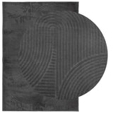 Vidaxl Rug Iza Low -Bile Scandinavian 140x200 cm Anthracite