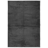 Vidaxl vloerkleed iza laagpolig scandinavisch 160x230 cm antraciet