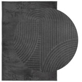 Vidaxl vloerkleed iza laagpolig scandinavisch 160x230 cm antraciet