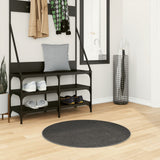 Vidaxl Rug Iza Low -Bile Scandinavian Ø 80 cm Anthracite