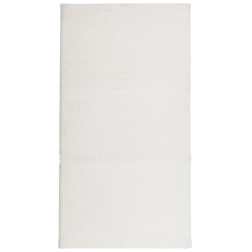 Vidaxl Teppich Iza Low -Molon Scandinavian 80x150 cm Creme -Colored