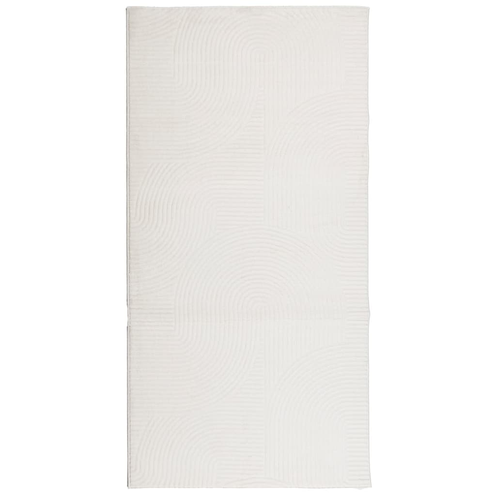 Vidaxl Rug iza Low -pile Scandinavian 100x200 cm Cream