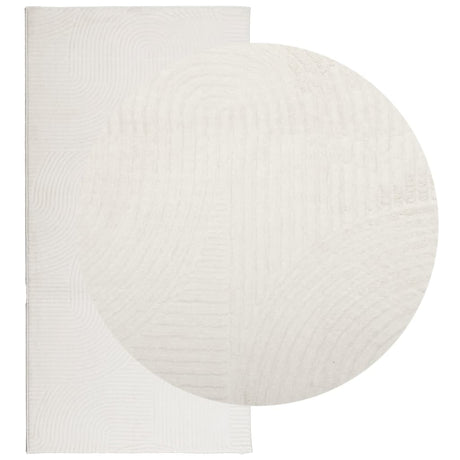 Vidaxl vloerkleed iza laagpolig scandinavisch 100x200 cm crèmekleurig