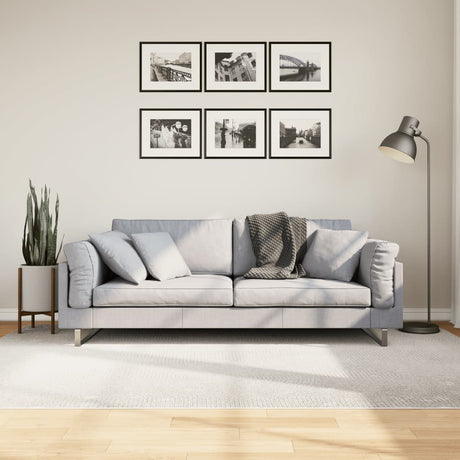 Vidaxl vloerkleed iza laagpolig scandinavisch 160x230 cm crèmekleurig