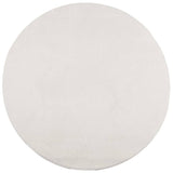 Vidaxl RUG IZA BAJO PILO Escandinavo Ø 80 cm de crema -Colorada