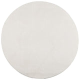 Vidaxl Rug Iza Low -Pile Scandinavian Ø 200 cm Crème -Colored