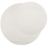 Vidaxl vloerkleed iza laagpolig scandinavisch ø 200 cm crèmekleurig