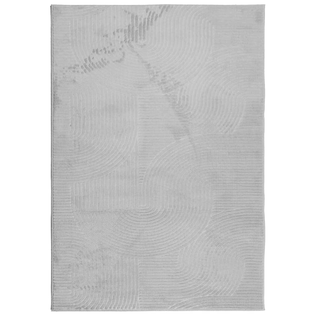 Vidaxl Rug Iza Low -Bile Scandinavian 120x170 cm Gray