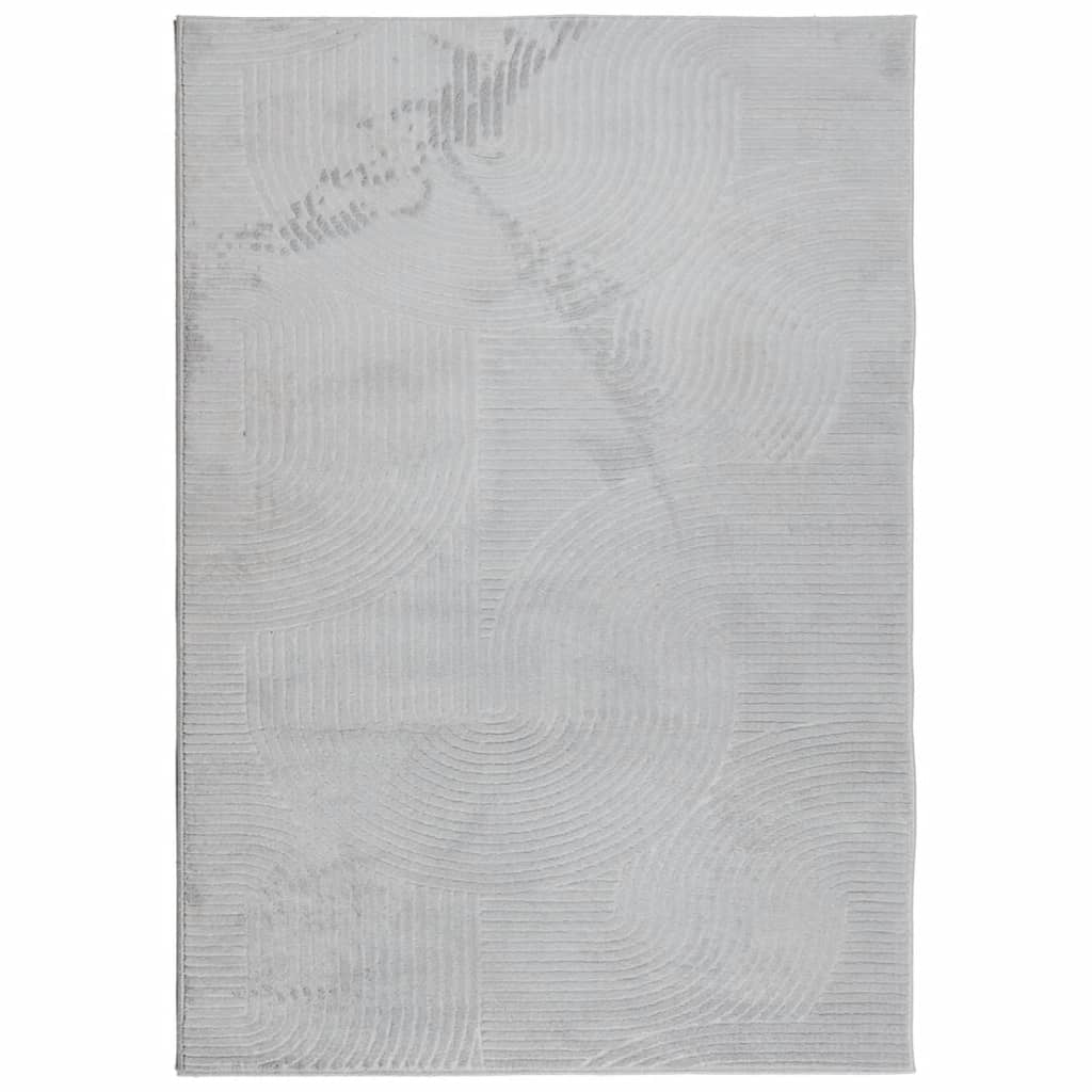 Vidaxl Rug Iza Low -pile Scandinaviano 140x200 cm Grigio