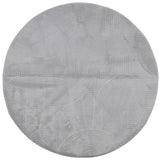 Vidaxl RUG Iza Escandinavo de bajo pilo Ø 100 cm de gris