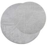 Vidaxl rug IZA Low -pile Scandinavian Ø 100 cm Gray