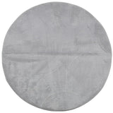 Vidaxl rug IZA Low -pile Scandinavian Ø 120 cm Gray