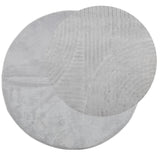 Vidaxl Rug Iza Low -Bile Scandinavian Ø 120 cm Gray