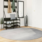 Vidaxl Rug Iza Low -Pole Scandinavian Ø 200 cm grå