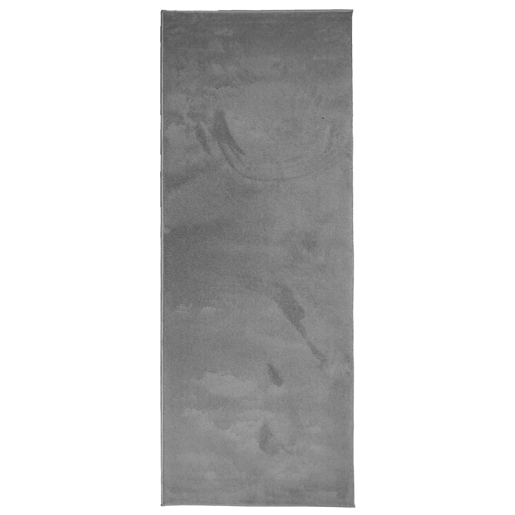 Tapis Vidaxl Oviedo Low -Pile 80x200 cm anthracite -colored