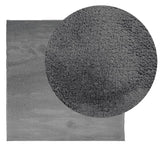 Vidaxl Rug Oviedo Low -Pile 160x160 cm Anthracite -farvet