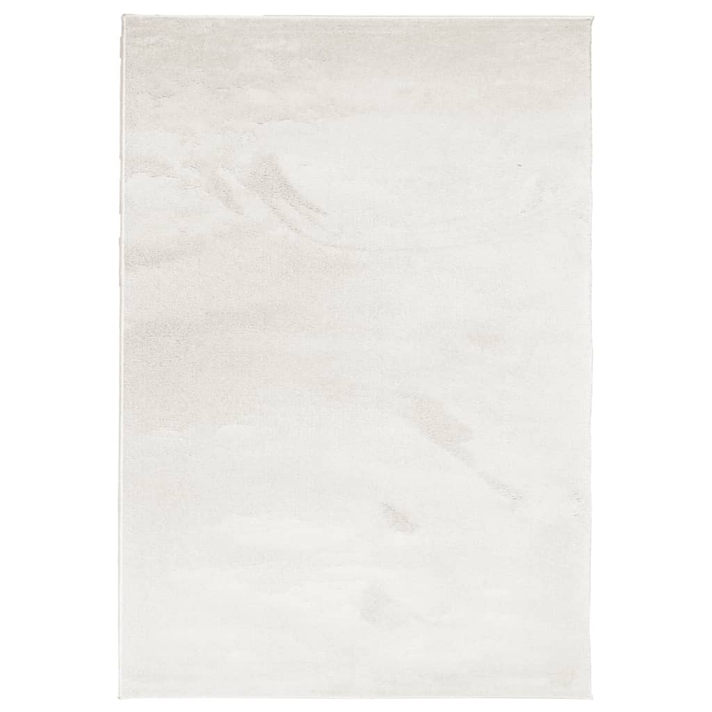 Tapis Vidaxl Oviedo Low -Pile 140x200 cm beige