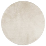 Tapis vidaxl Oviedo Low -Pile Ø 80 cm beige