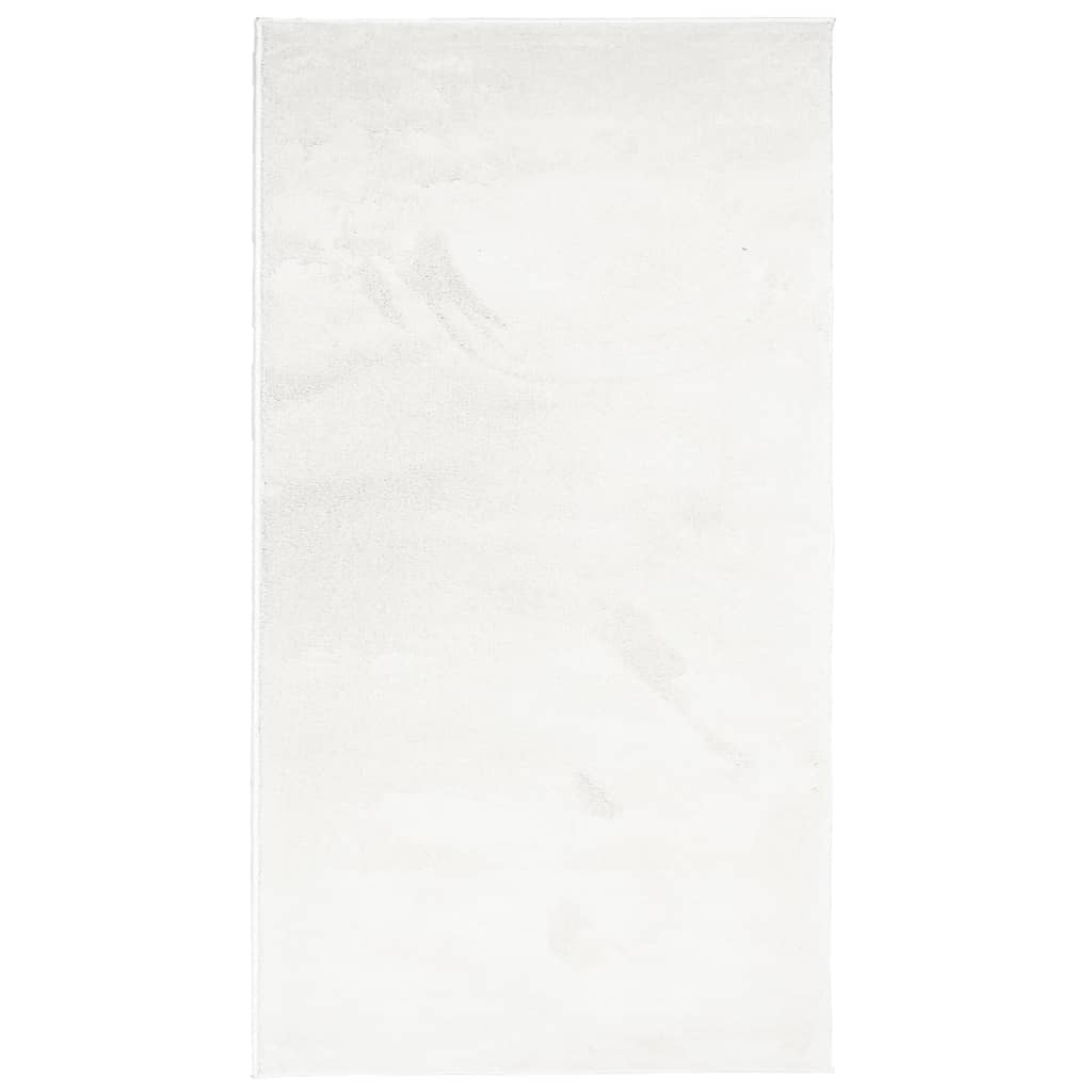 Vidaxl Rug Oviedo Low -Pile 80x150 cm creme -farvet