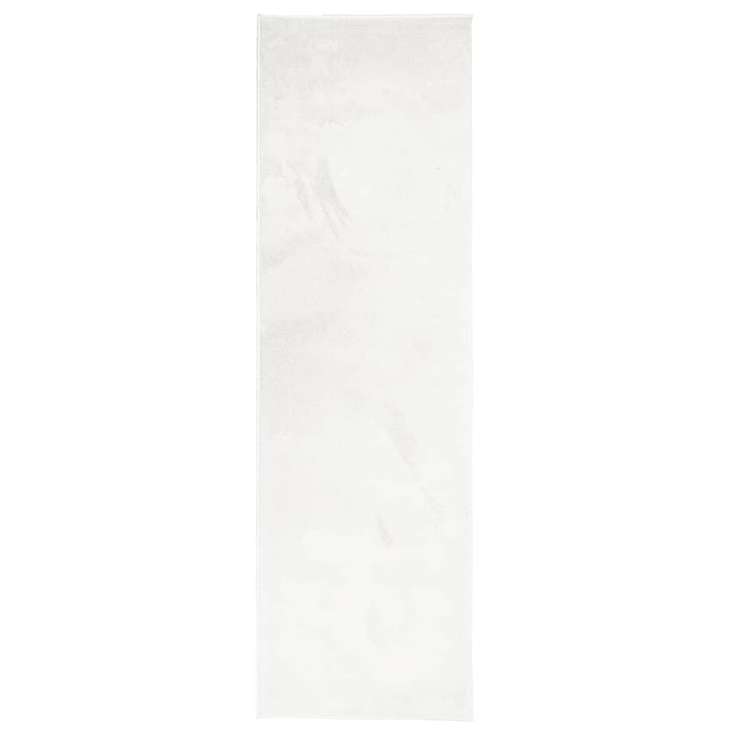 Vidaxl Rug Oviedo Low -Pile 80x250 cm creme -farvet