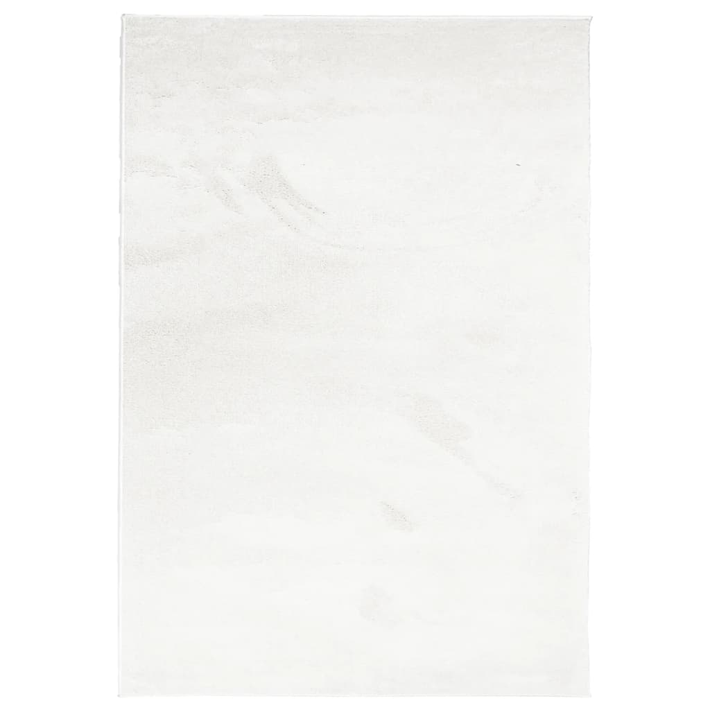 Vidaxl Rug Oviedo Low -Pole 140x200 cm krem ​​-farget