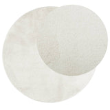 Vidaxl rug oviedo niddereg -pile Ø 100 cm Crème -Colored