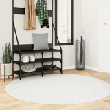 Vidaxl Rug Oviedo Low -Pile Ø 160 cm creme -farvet