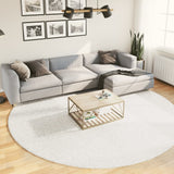 Vidaxl Rug Oviedo Low -Pile Ø 280 cm creme -farvet