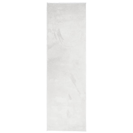 Vidaxl vloerkleed oviedo laagpolig 80x250 cm grijs