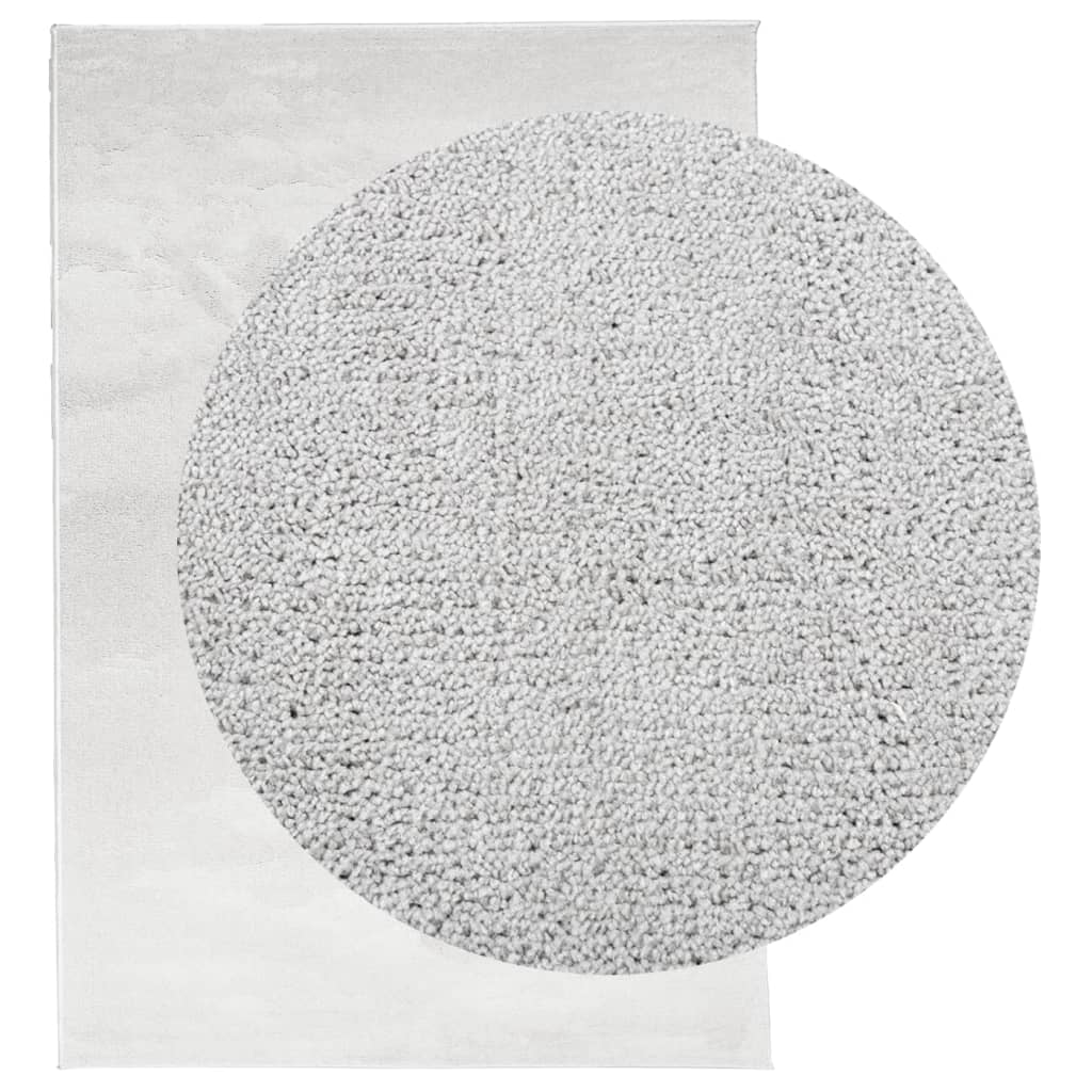 Vidaxl rug oviedo niddereg -pile 140x200 cm Grey