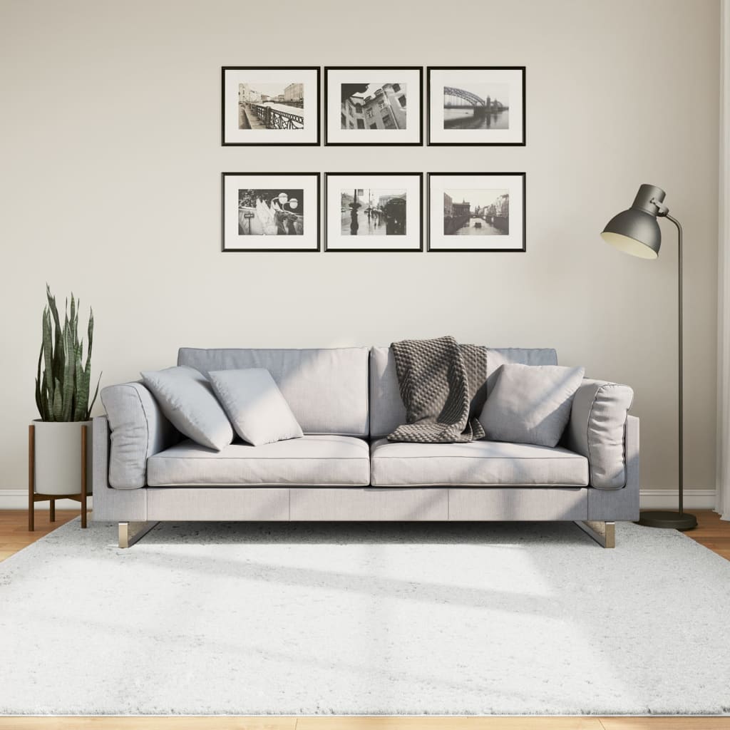 Vidaxl rug oviedo niddereg -pole 200x200 cm Grey