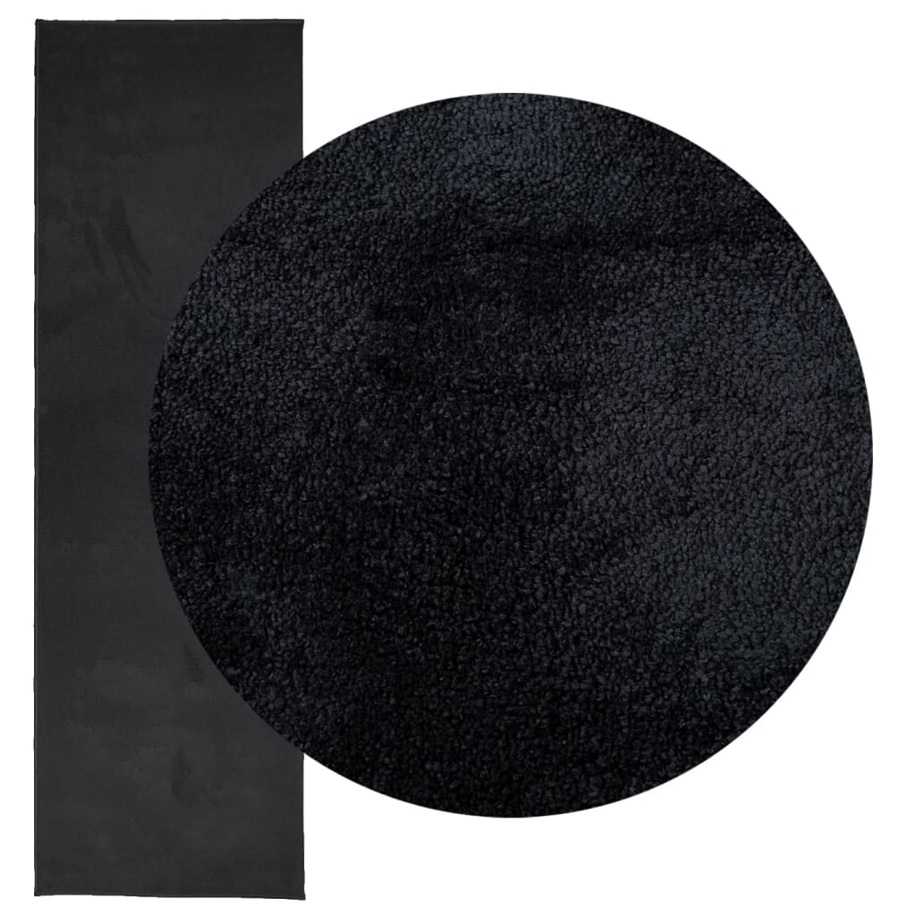 VIDAXL RAG OVIDO LOW -POLE 80x250 cm nero