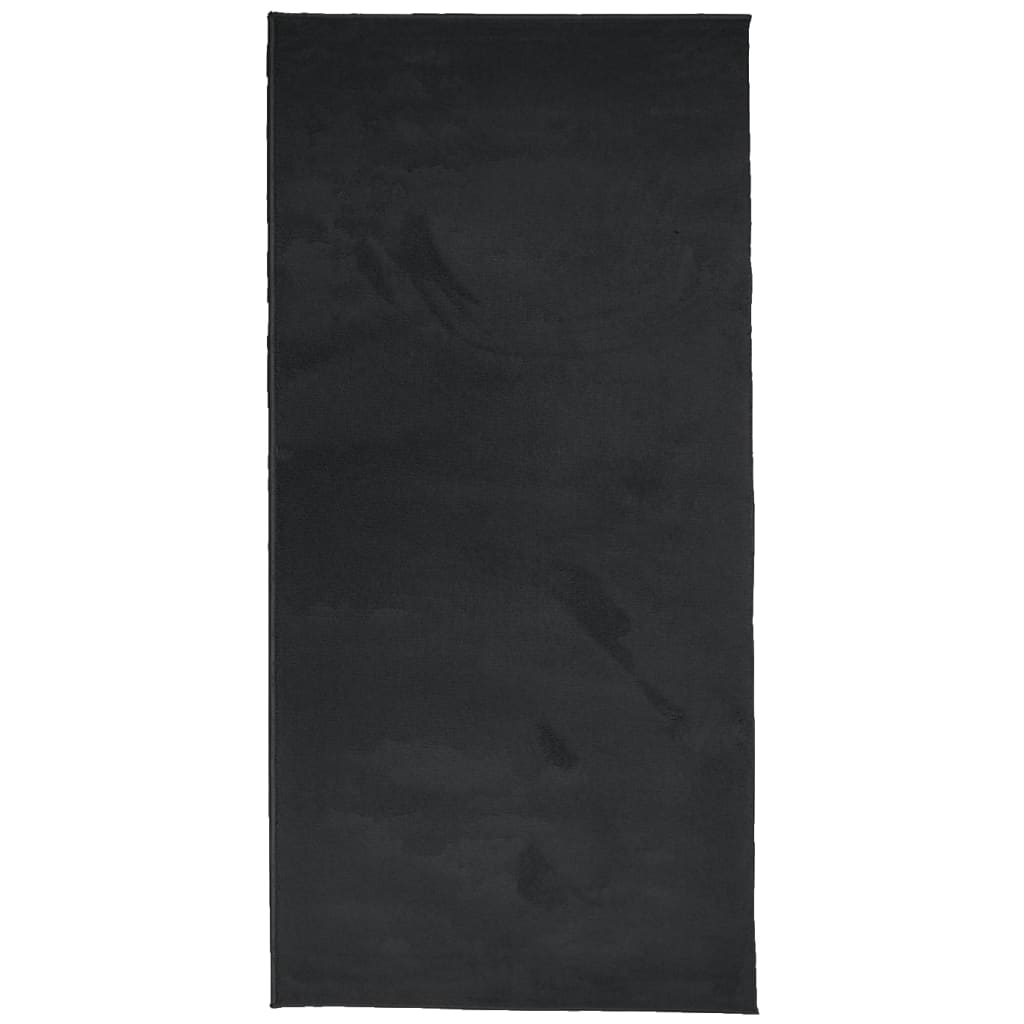 Vidaxl Rug Oviedo Low -Boile 100x200 cm Black