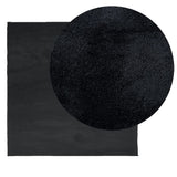 VIDAXL RAG OVIDO LOW -PILE 120x120 cm nero