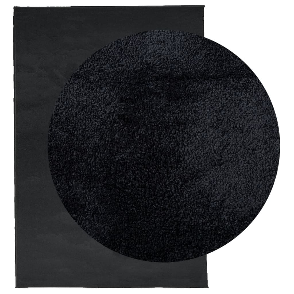 Tapis Vidaxl Oviedo Low -Pile 120x170 cm noir