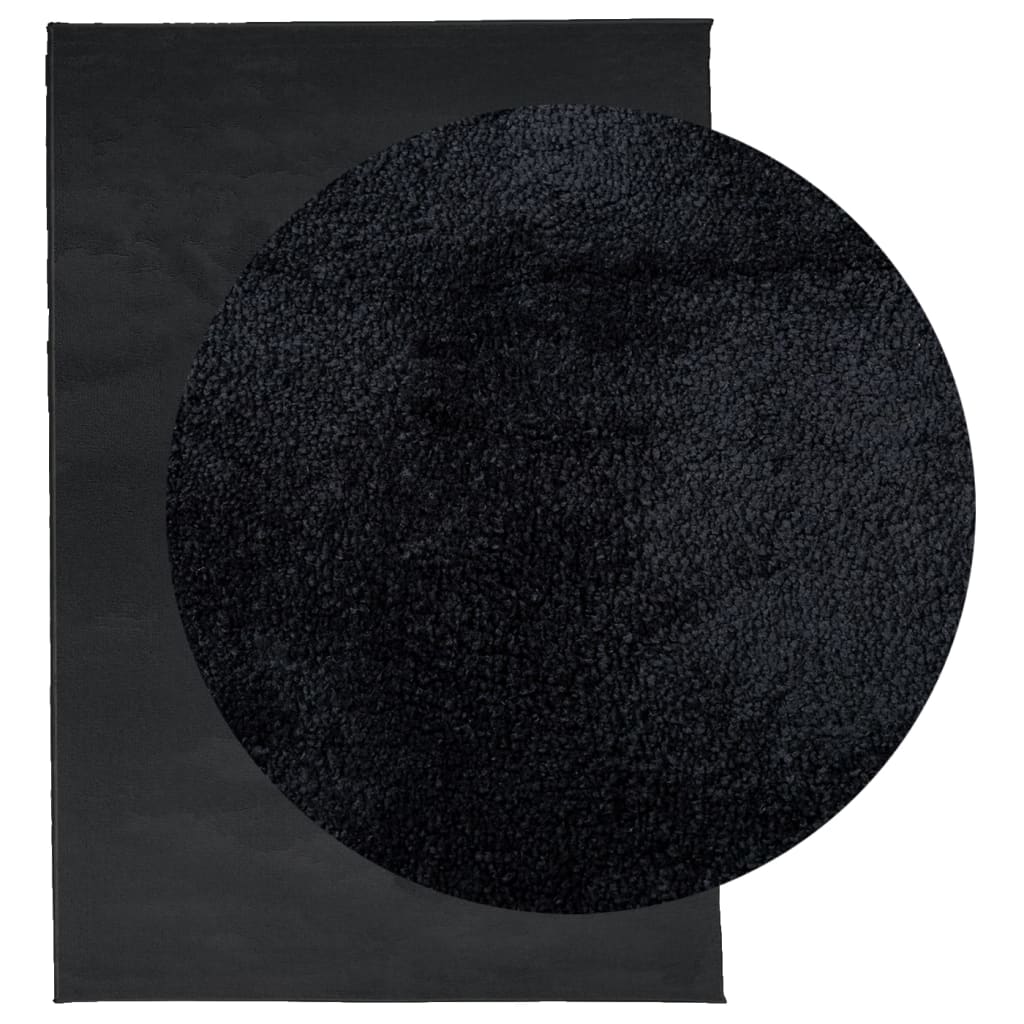 Tapis vidaxl Oviedo Low -Pile 160x230 cm noir