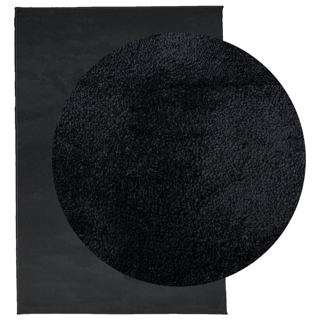 Tapis Vidaxl Oviedo Low -Pile 200x280 cm noir