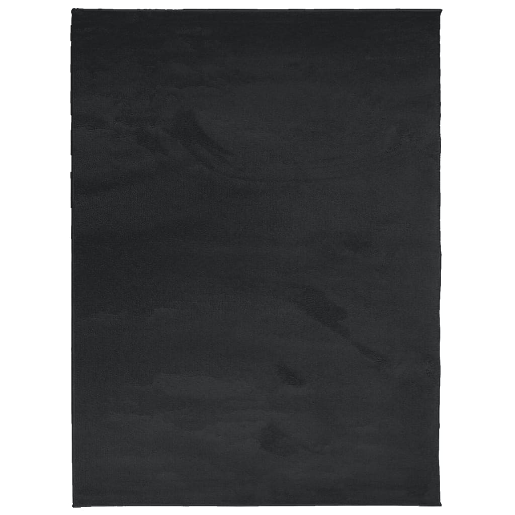 Vidaxl -mattan Oviedo Low -Pile 240x340 cm svart