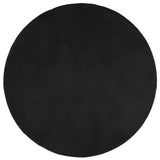 Vidaxl rug Oviedo Low -pile Ø 80 cm Black