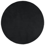 Tapis Vidaxl Oviedo Low -Pile Ø 200 cm noir