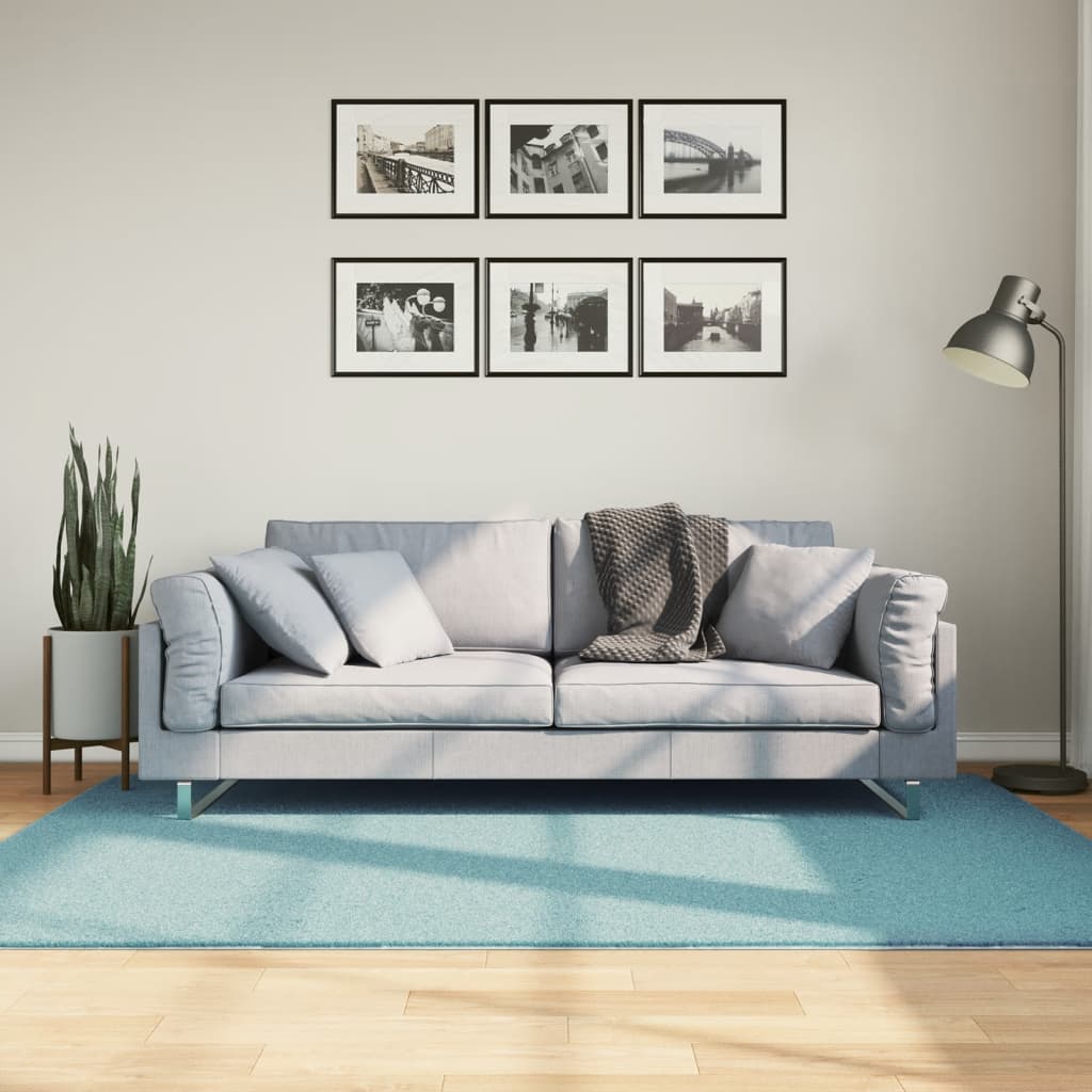 Vidaxl Rug Oviedo Low -Boile 140x200 cm grønn