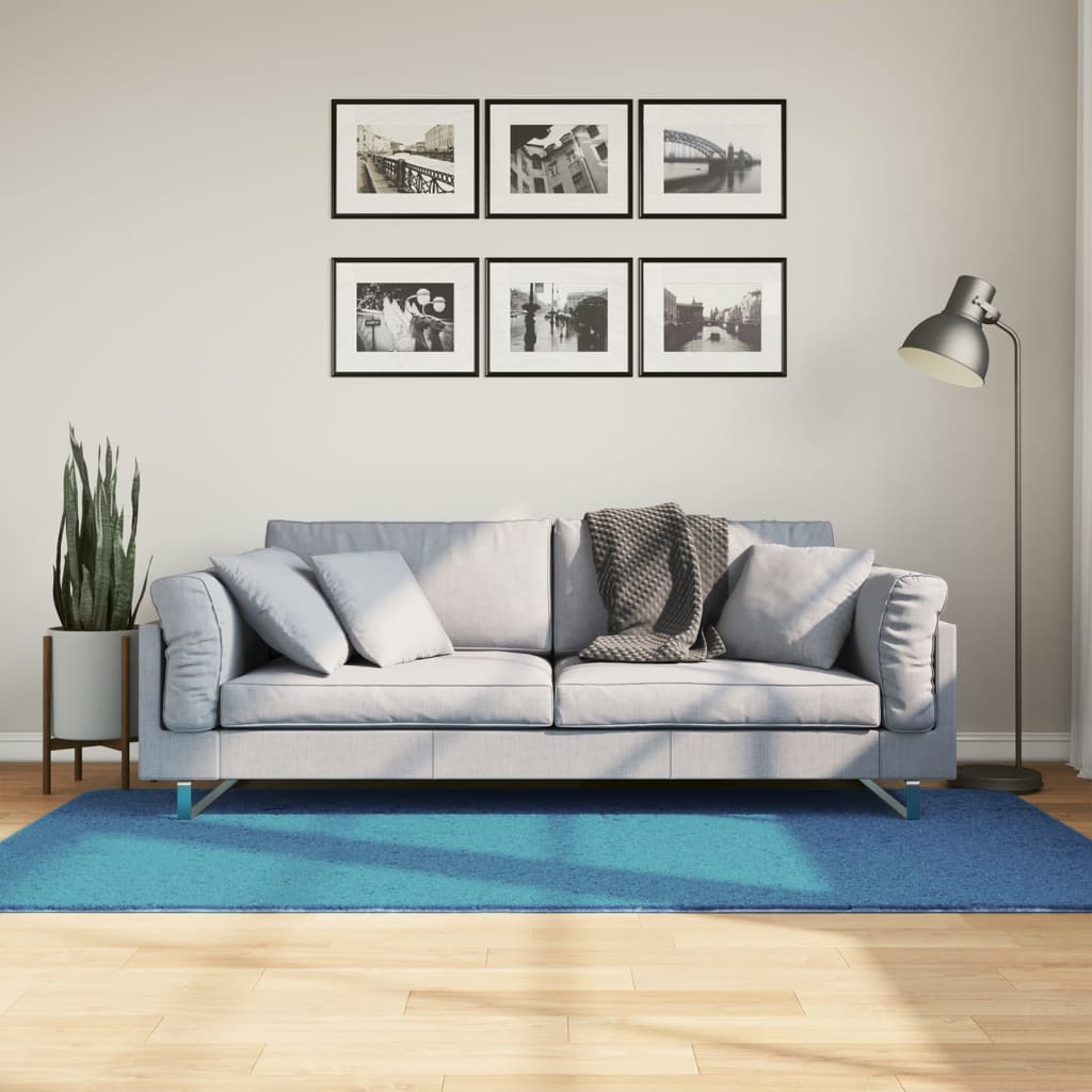 Vidaxl Rug Oviedo Low -POLE 100x200 CM Turquoise