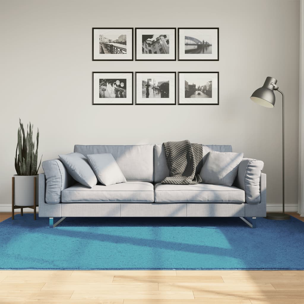 Vidaxl Rug Oviedo Low -Poel 160x230 cm Turquoise