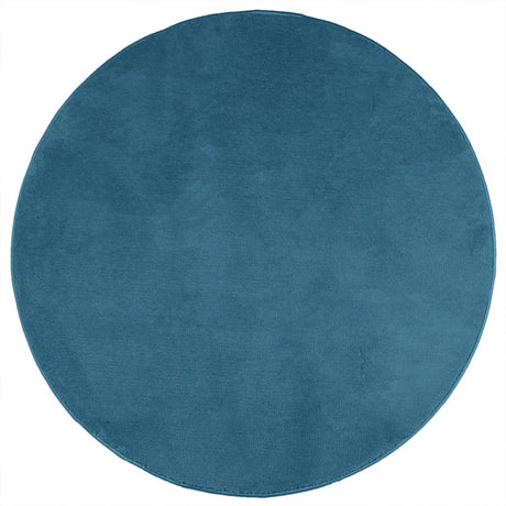 Vidaxl vloerkleed oviedo laagpolig ø 200 cm turquoise