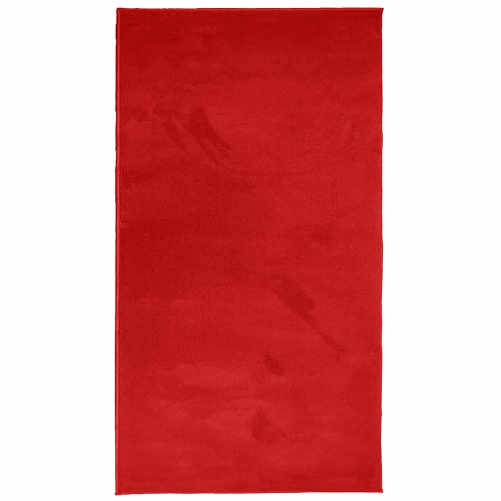 Tapis Vidaxl Oviedo Low -Pile 60x110 cm rouge