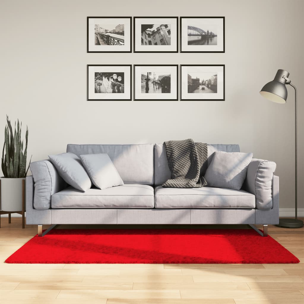 Vidaxl rug Oviedo Low -pile 80x150 cm red